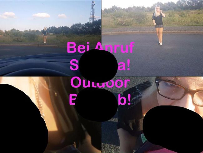 MariellaSun Porno Video: Bei Anruf sper*a! Outdoor bl*wjob!