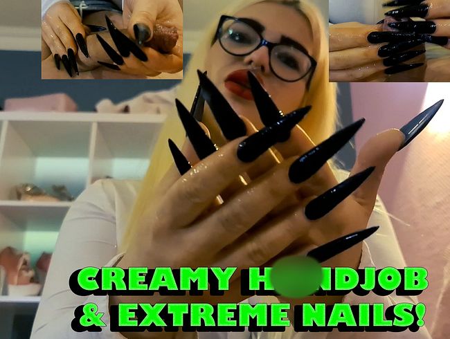 MariellaSun Porno Video: Creamy hand**b & Extreme Nails!
