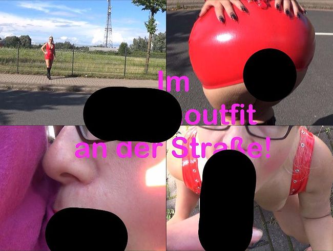 MariellaSun Porno Video: Im Schlampenoutfit an der Straße!