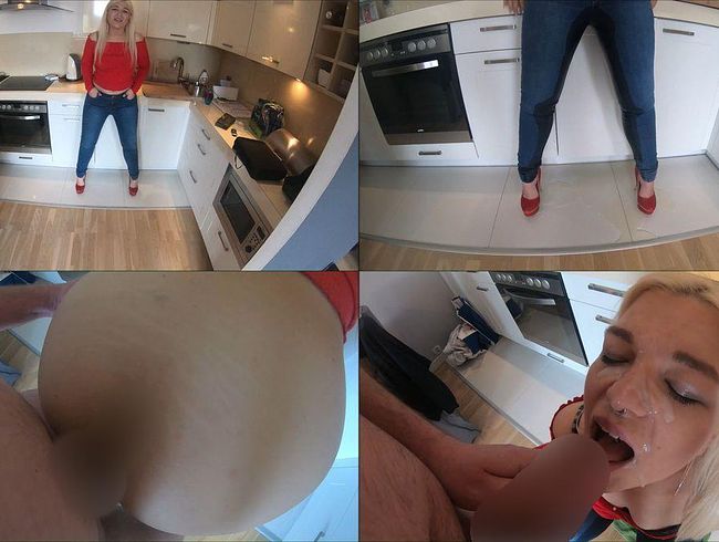 MariellaSun Porno Video: In die Jeans gepi**t - abgefi**t und in die Fresse gespri**t!