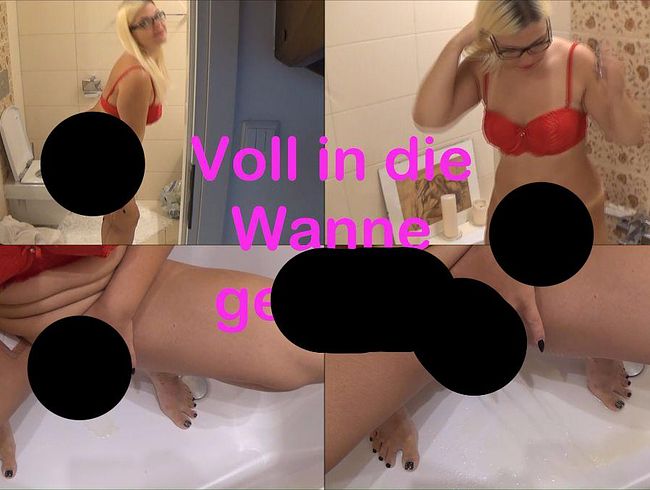 MariellaSun Porno Video: Voll in die Wanne gepi**t!